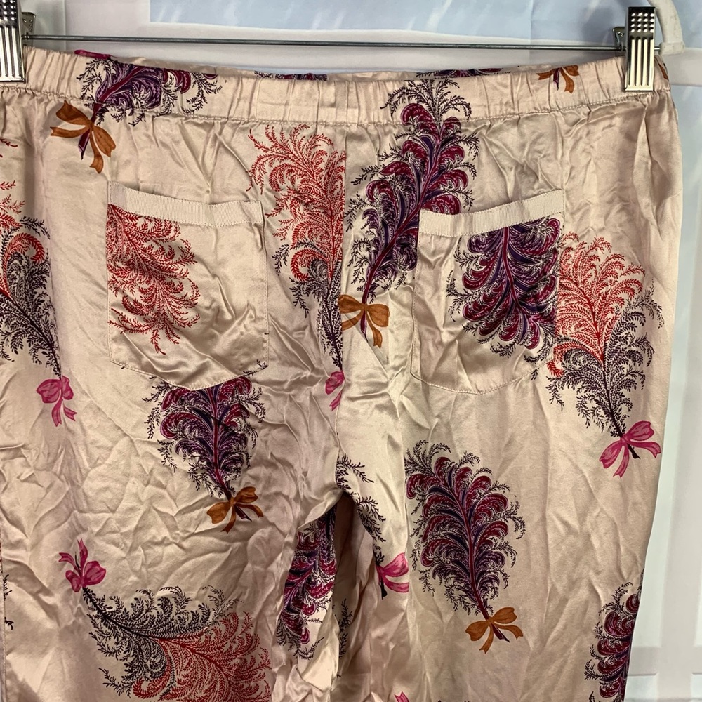 Victorias Secret Silk Floral Long Sleeve Pants Pajamas Small - Picture 6 of 14